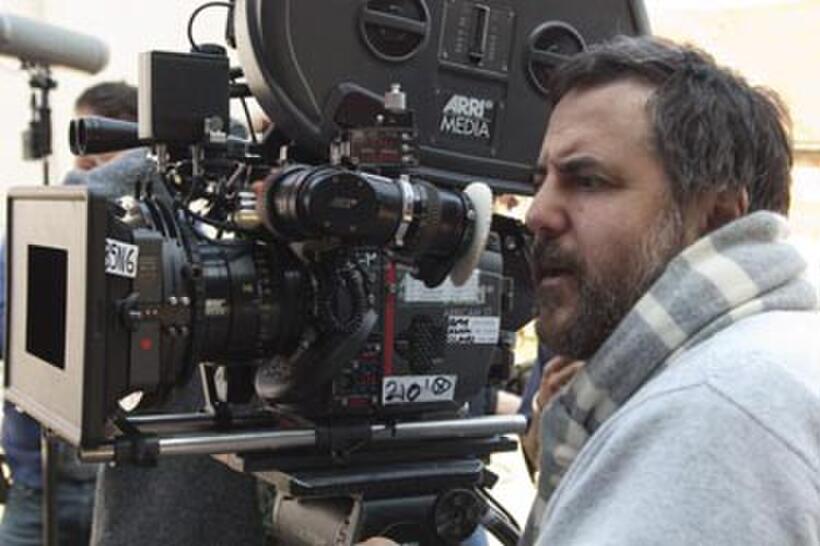 Director Mark Romanek shooting a scene for "Never Let Me Go"
