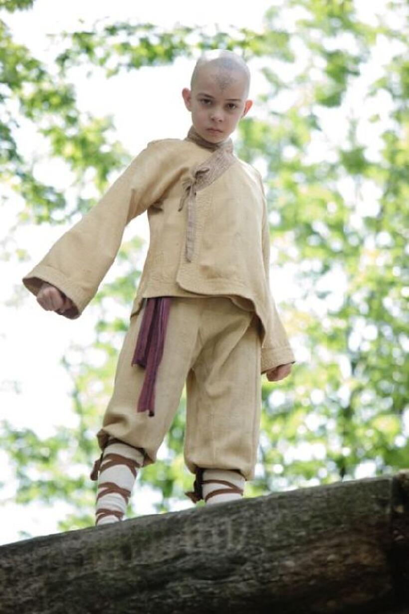 Noah Ringer as Aang in "The Last Airbender."