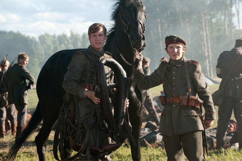 David Kross as Gunther and Leonard Carow as Michael in "War Horse."