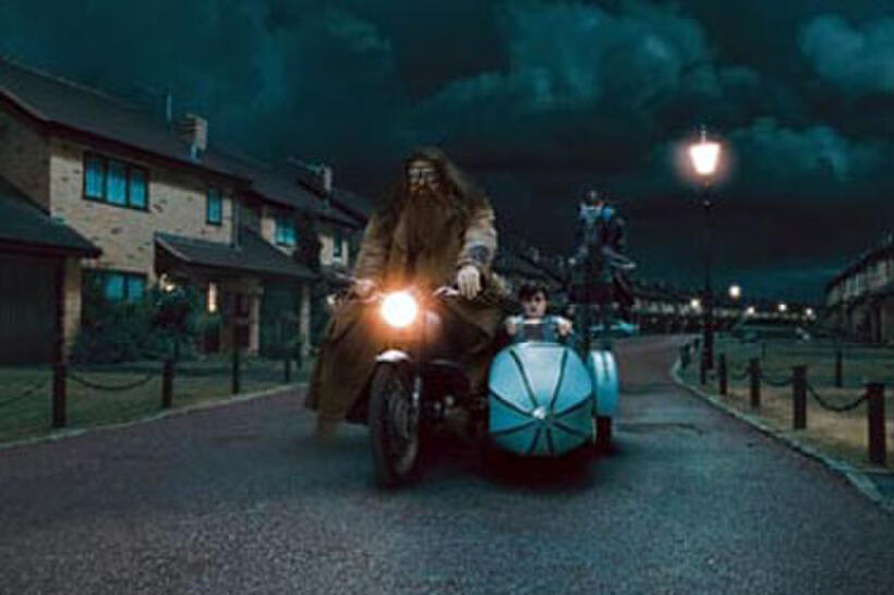 Robbie Coltrane and Daniel Radcliffe in "Harry Potter and the Deathly Hallows: Part 1"