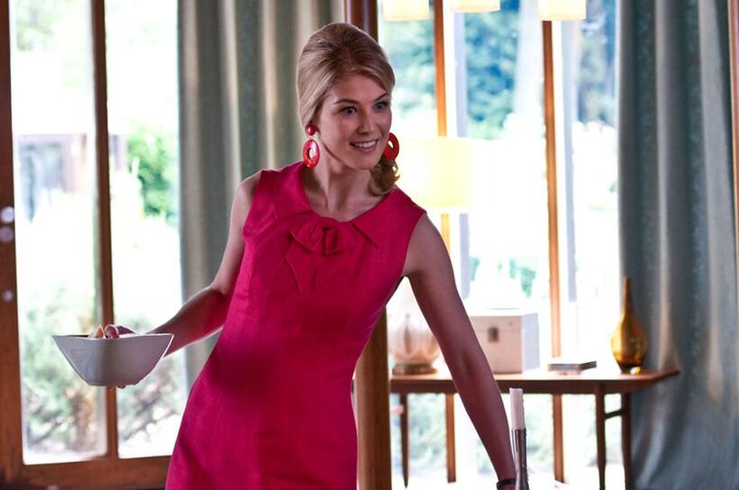 Rosamund Pike as Lisa Hopkins in "Made in Dagenham."