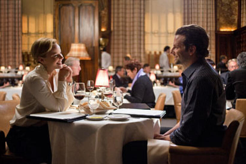 Bradley Cooper as Eddie Morra and Abbie Cornish as Lindy in "Limitless."