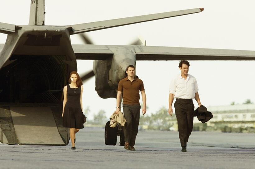 Jessica Chastain, Sam Worthington and Marton Csokas in "The Debt."