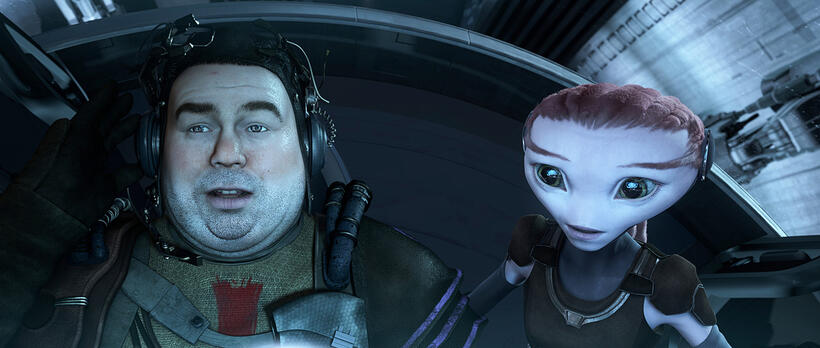 Gribble and Ki in "Mars Needs Moms."