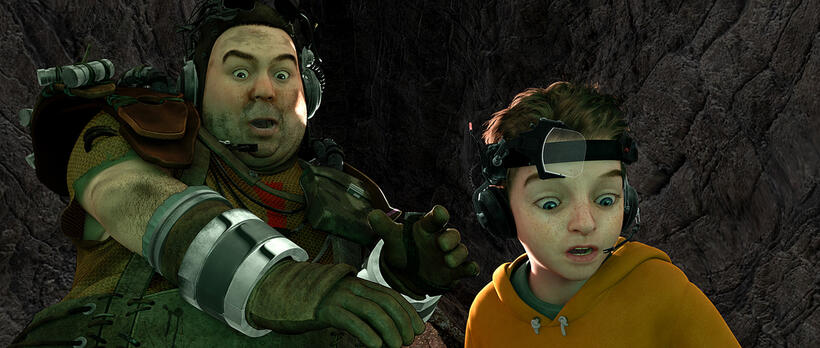 Gribble and Milo in "Mars Needs Moms."