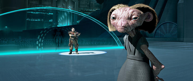Gribble and The Supervisor in "Mars Needs Moms."