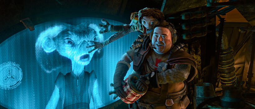 The Supervisor, Wingnut and Gribble in "Mars Needs Moms."