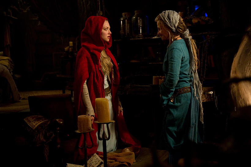 Amanda Seyfried as Valerie and Julie Christie as Grandmother in "Red Riding Hood."