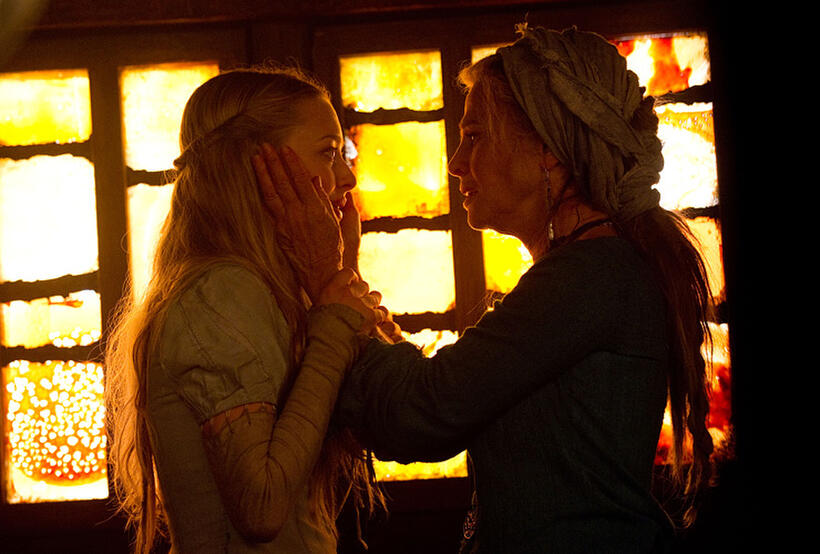 Amanda Seyfried as Valerie and Julie Christie as Grandmother in "Red Riding Hood."