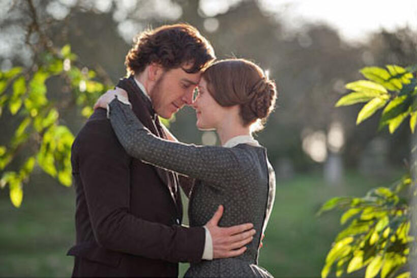 Michael Fassbender and Mia Wasikowska in "Jane Eyre"