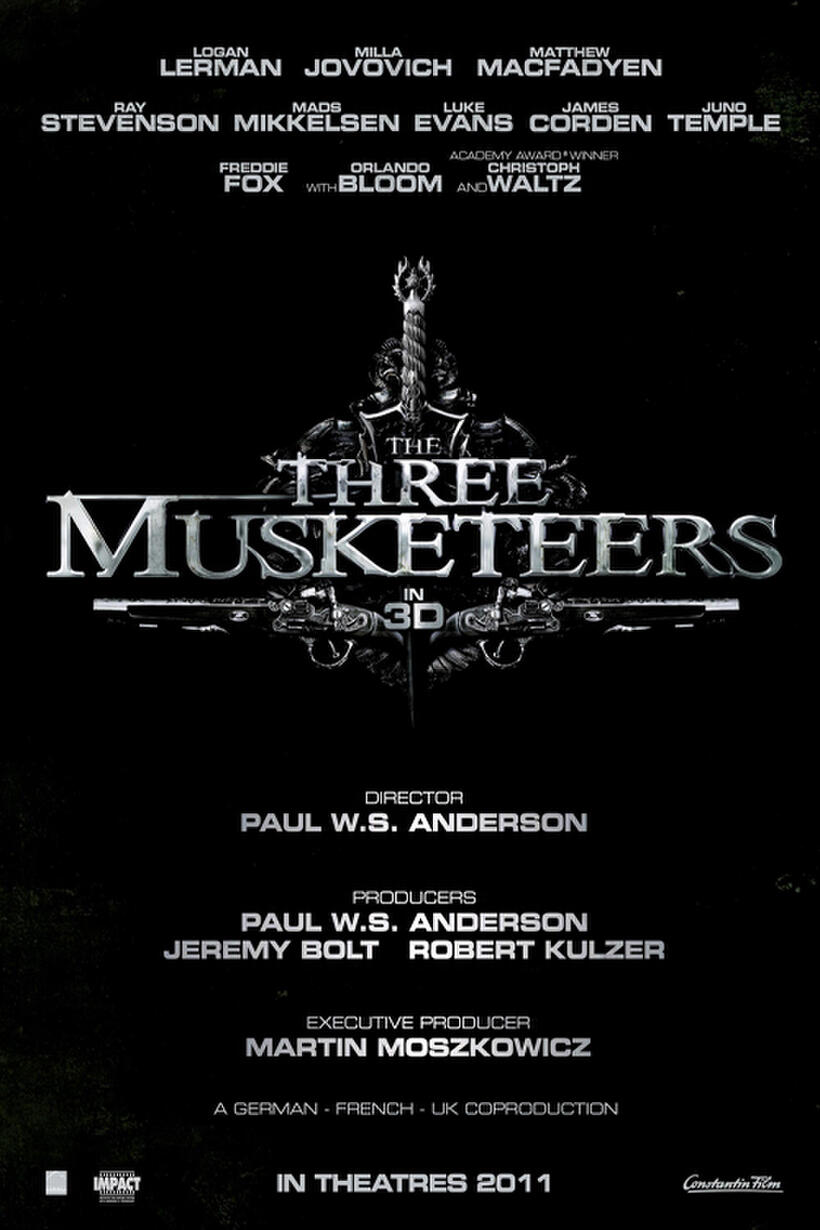 Poster art for "The Three Musketeers"