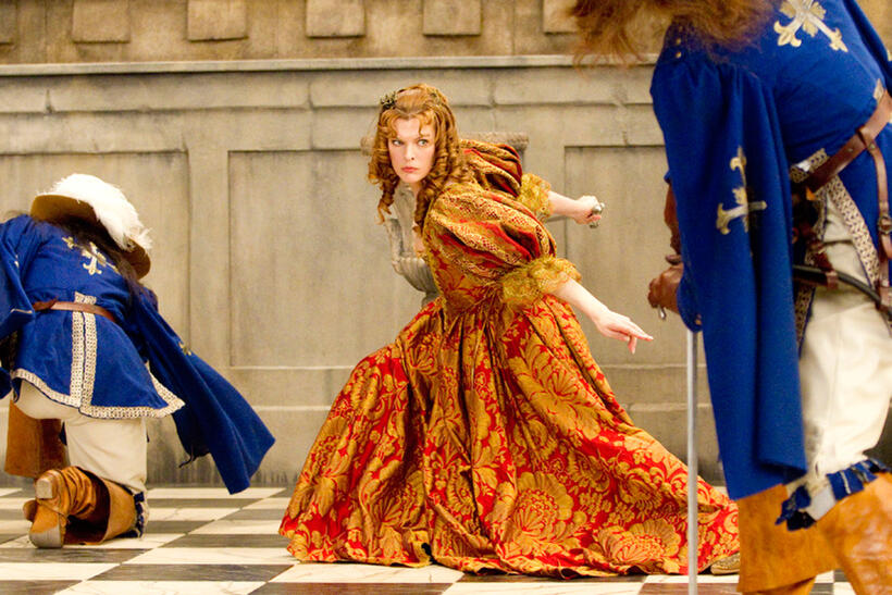 Milla Jovovich in "The Three Musketeers."