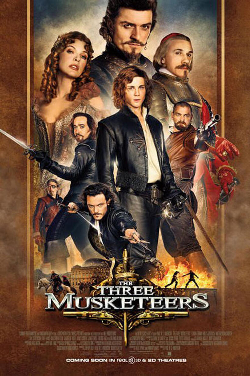 Poster art for "The Three Musketeers."