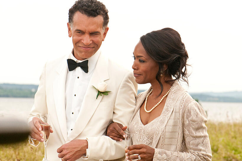 Brian Stokes Mitchell as Mr. Watson and Angela Bassett as Mrs. Watson in "Jumping the Broom."