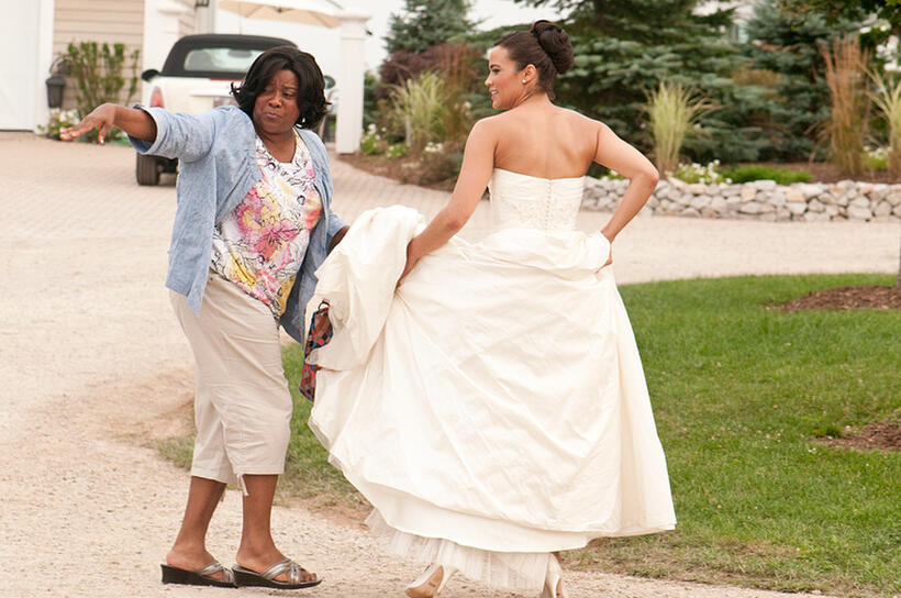 Loretta Devine as Pamela and Paula Patton as Sabrina in "Jumping the Broom."
