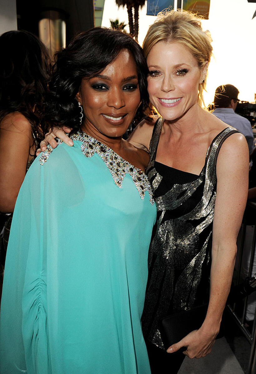 Angela Bassett and Julie Bowen at the California premiere of "Jumping The Broom."