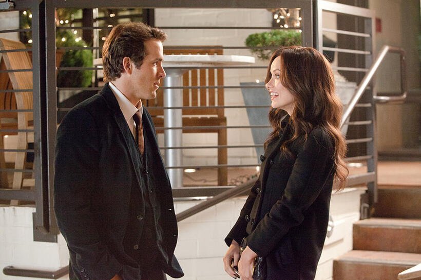 Ryan Reynolds as Mitch and Olivia Wilde as Sabrina in "The Change-Up."