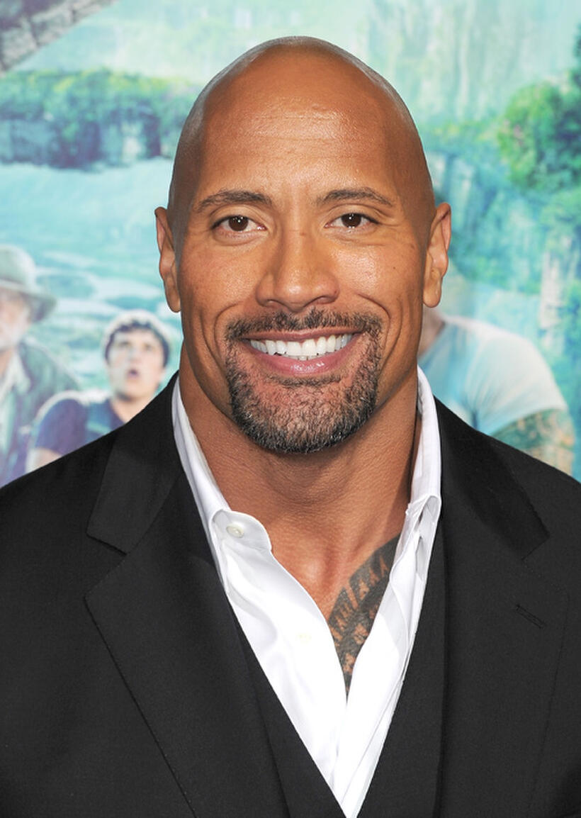 Dwayne Johnson at the California premiere of "Journey 2: The Mysterious Island."