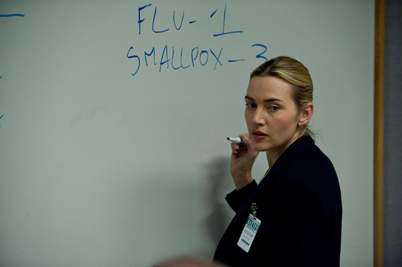 Kate Winslet as Dr. Erin Mears in "Contagion."