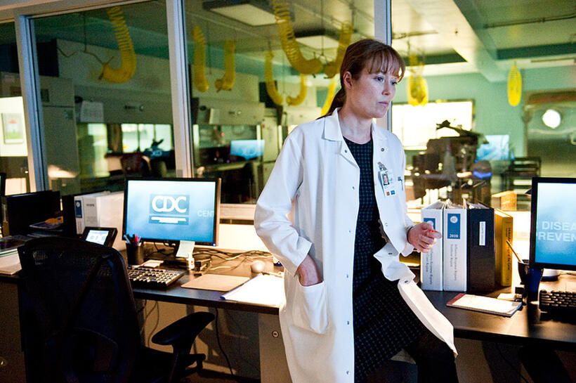 Jennifer Ehle as Dr. Ally Hextall in "Contagion."