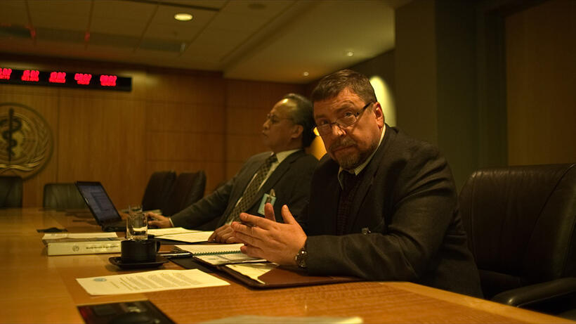 Armin Rohde as Damian Leopold in "Contagion."