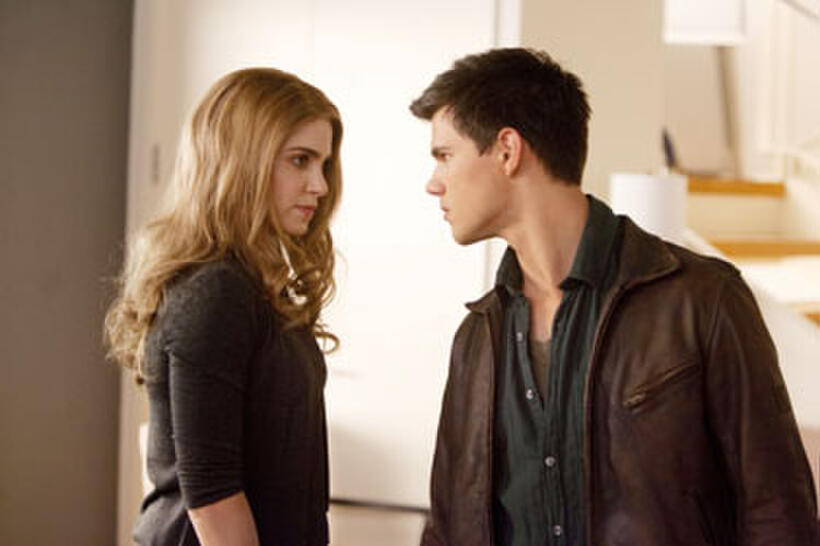 Nikki Reed and Taylor Lautner in "The Twilight Saga: Breaking Dawn - Part 1."