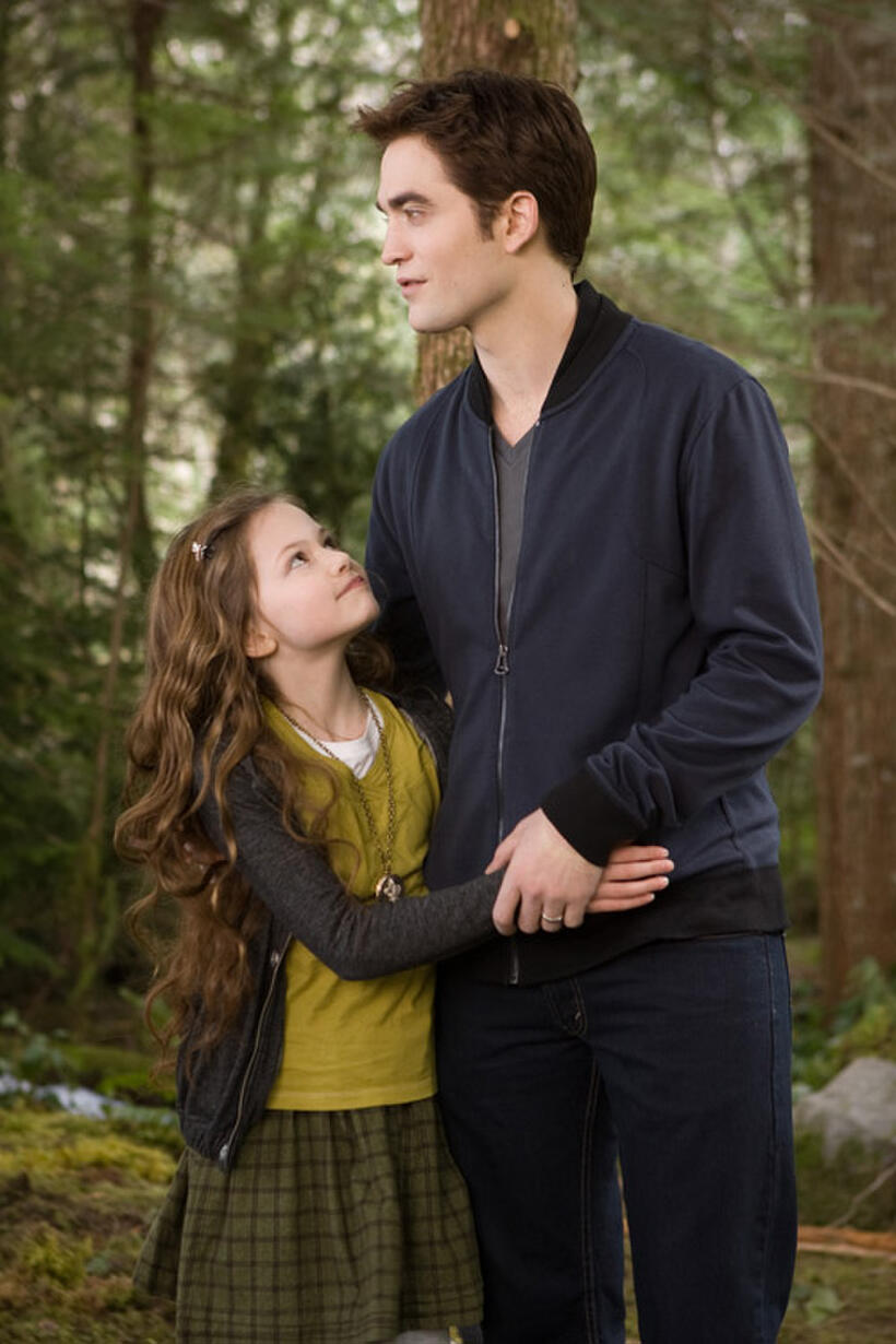 Mackenzie Foy and Robert Pattinson in "The Twilight Saga: Breaking Dawn - Part 2."