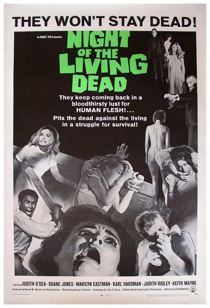 Poster art for "Night Of The Living Dead."