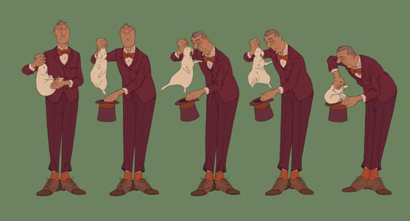 Rabbit and the Illusionist in "The Illusionist."