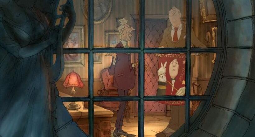 Emporium Theatre manager and the Illusionist in "The Illusionist."