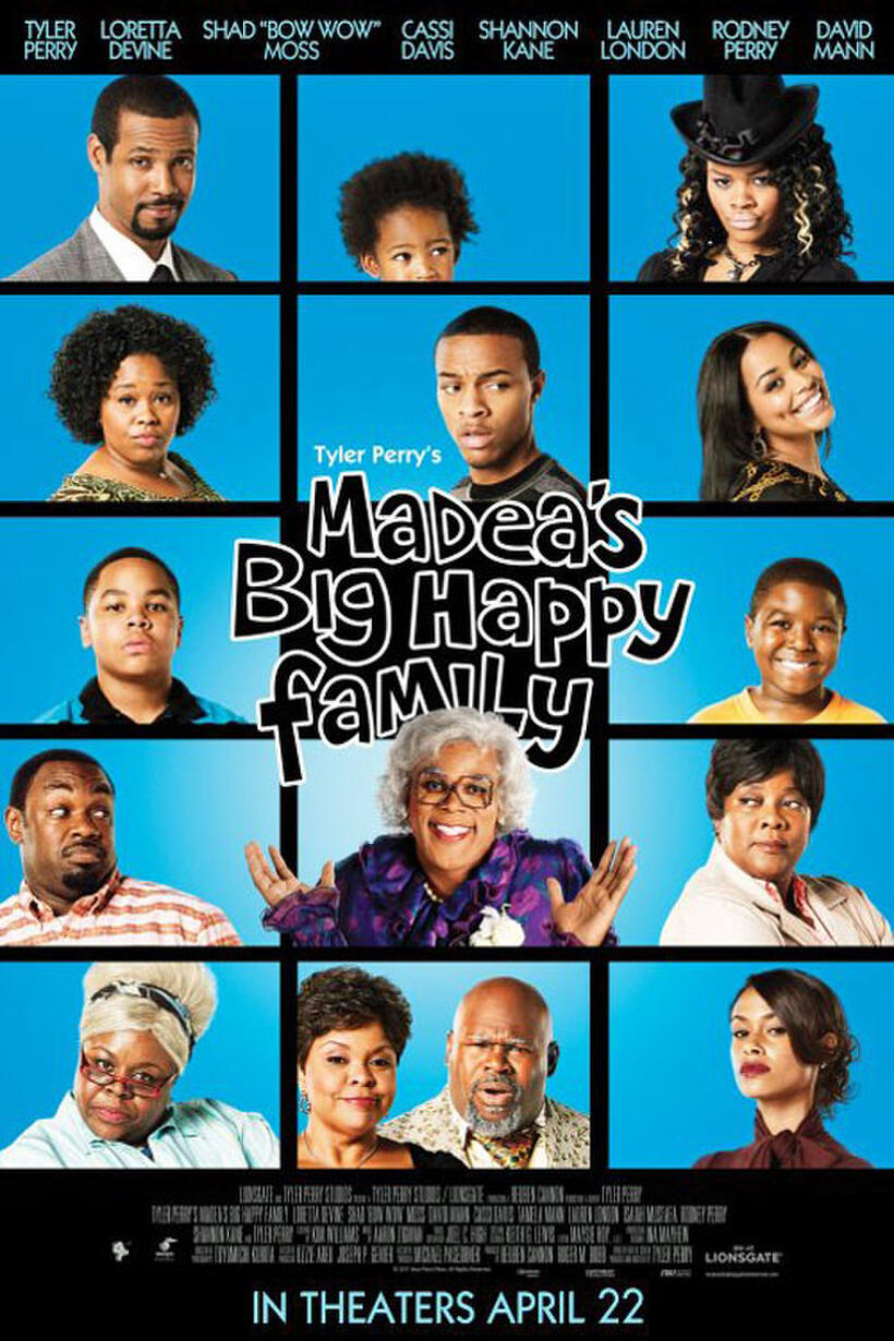 Poster art for "Tyler Perry's Madea's Big Happy Family"