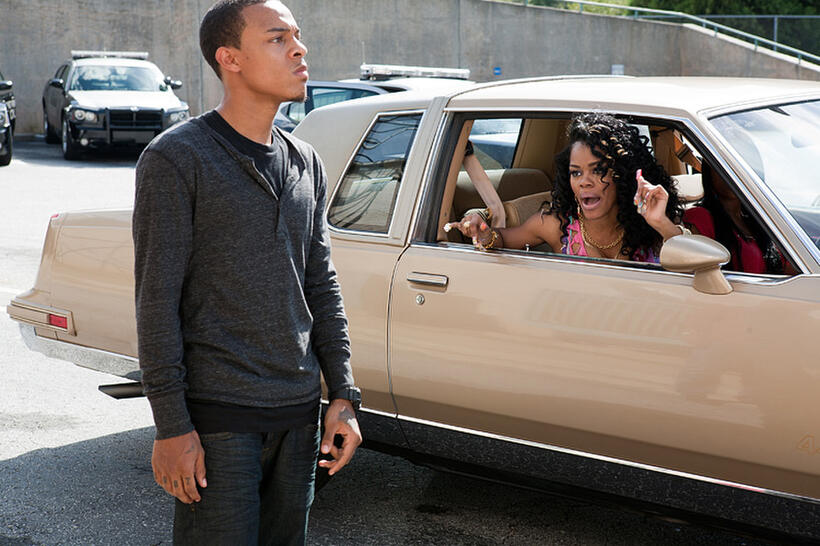 Bow Wow as Byron and Teyana Taylor as Sabrina in "Tyler Perry's Madea's Big Happy Family."