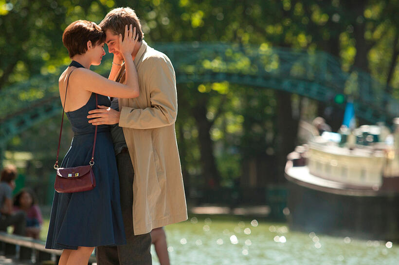 Anne Hathaway as Emma Morley and Jim Sturgess as Dexter Mayhew in "One Day."
