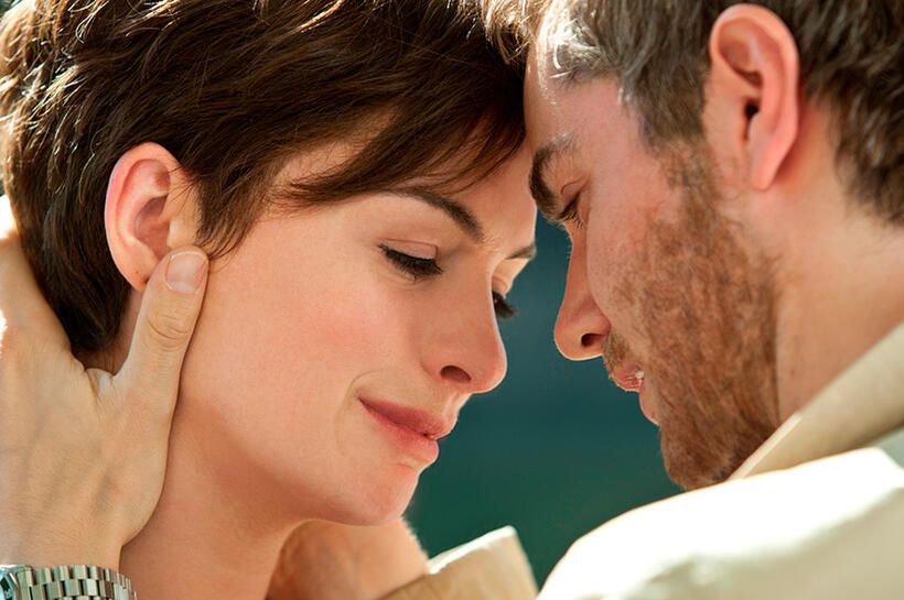 Anne Hathaway as Emma Morley and Jim Sturgess as Dexter Mayhew in "One Day."