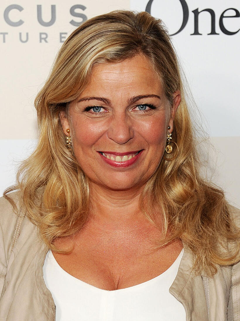 Director Lone Scherfig at the New York premiere of "One Day."