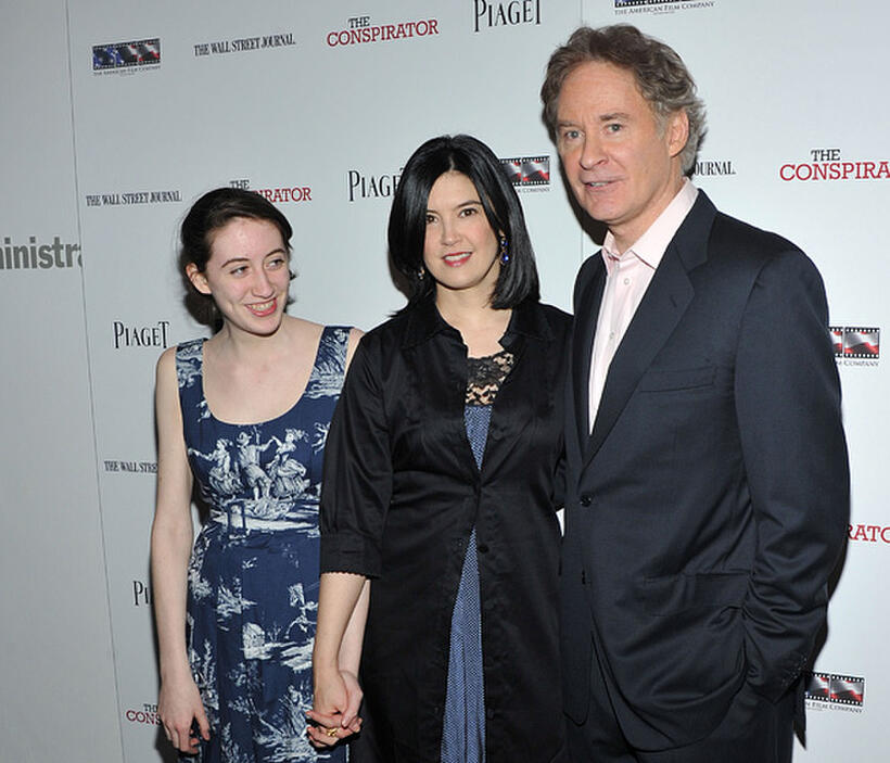 Greta Simone Kline, Phoebe Cates and Kevin Kline at the New York premiere of "The Conspirator."