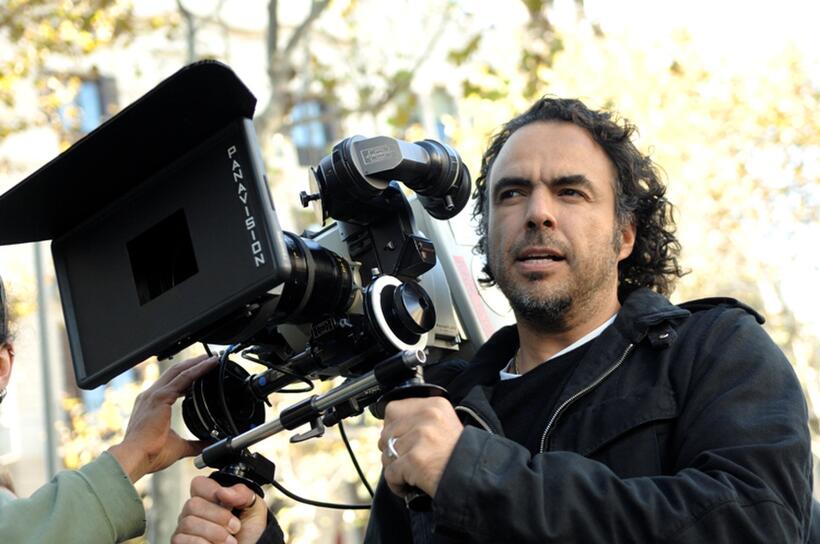 Director Alejandro Gonzalez Inarritu on the set of "Biutiful."