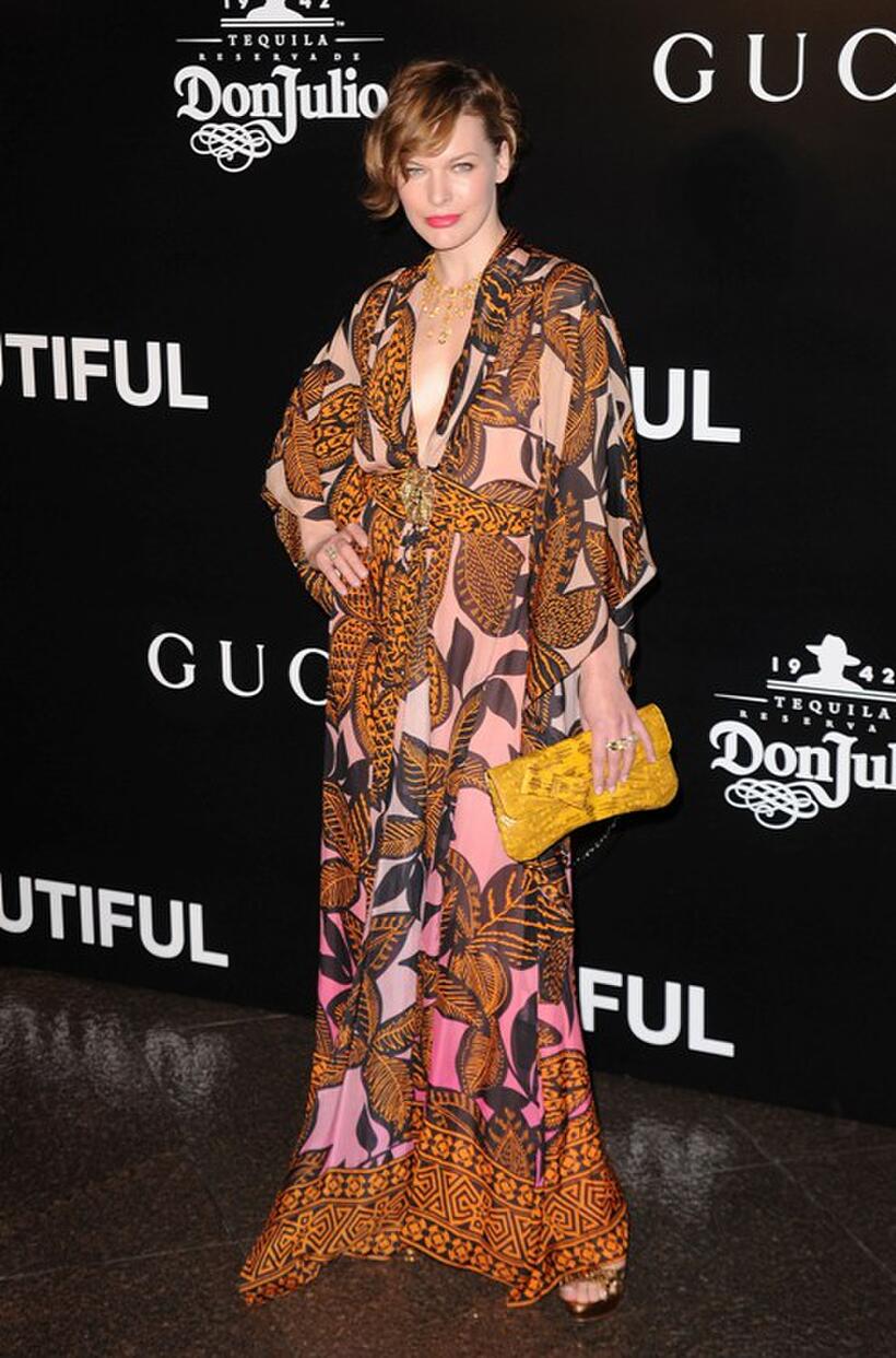 Milla Jovovich at the California premiere of "Biutiful."