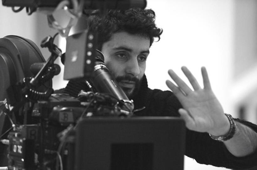 Director Jaume Collet-Serra on the set of "Unknown ."