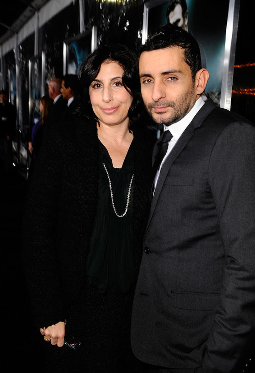Sue Kroll and director Jaume Collet-Serra at the California premiere of "Unknown."