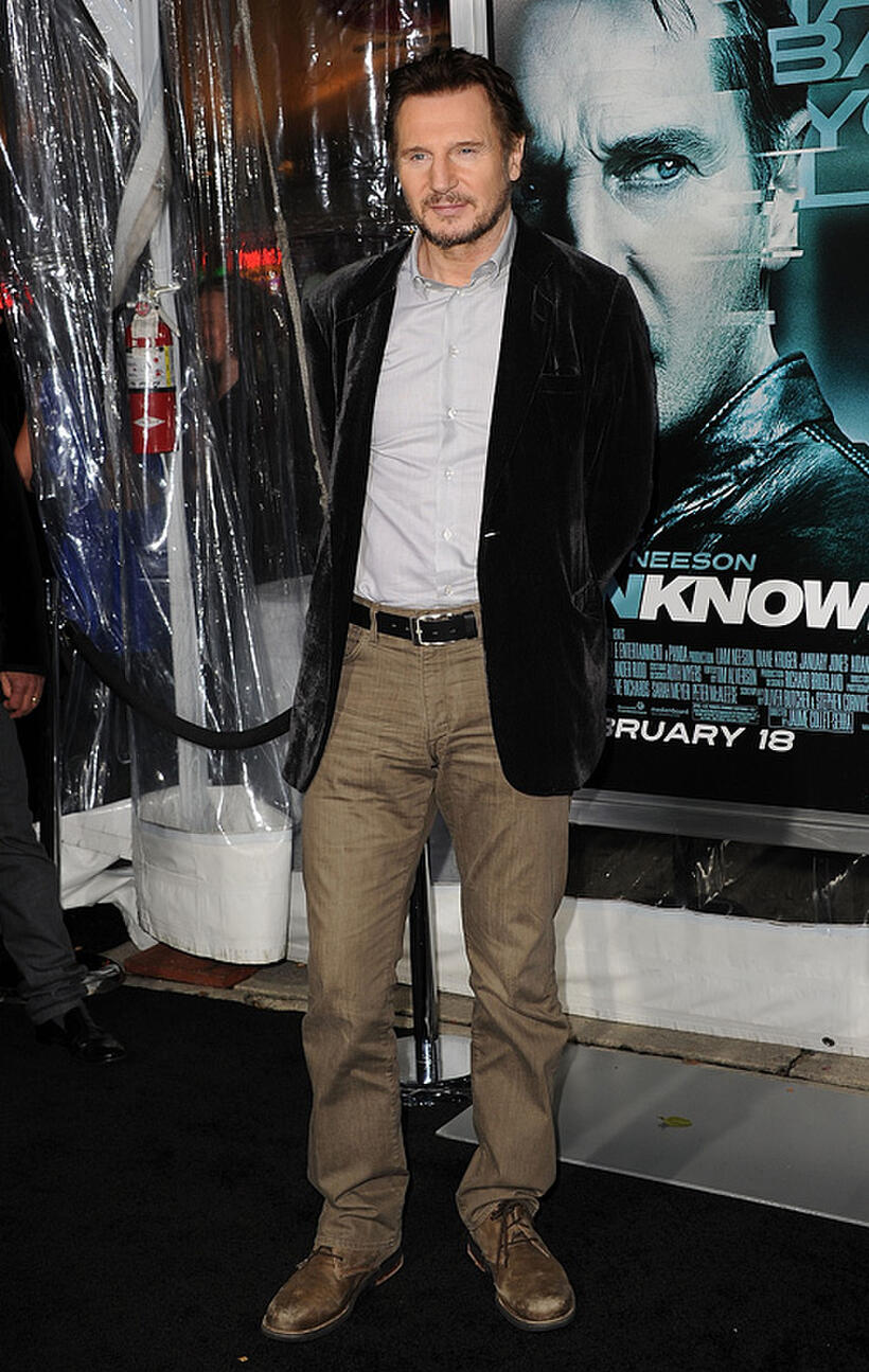 Liam Neeson at the California premiere of "Unknown."