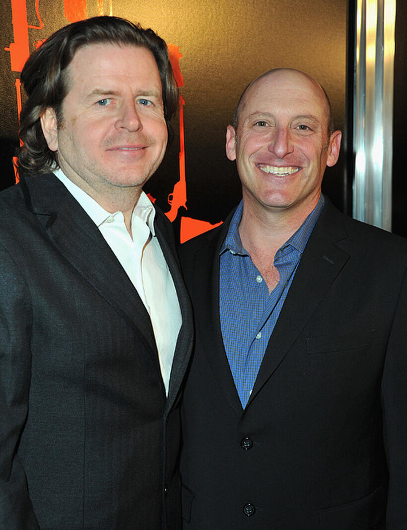 Director Simon West and producer David Winkler at the California premiere of "The Mechanic."