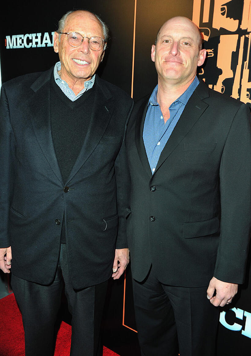 Executive Producer Irwin Winkler and producer David Winkler at the California premiere of "The Mechanic."