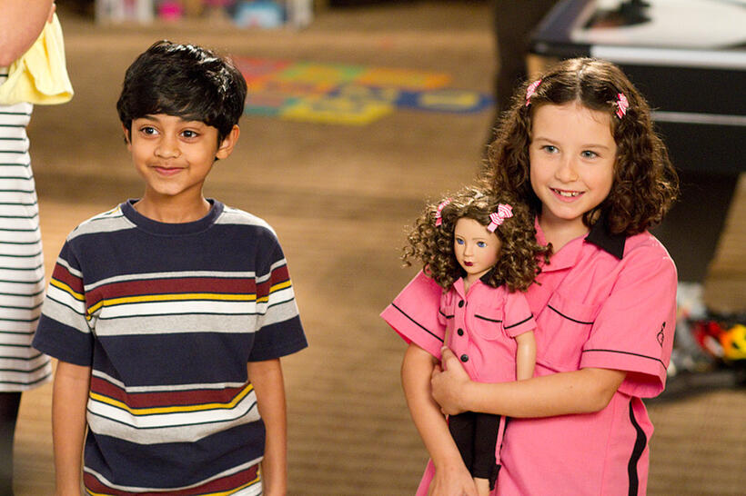 Rohan Chand as Gary and Elodie Tougne as Sofia in "Jack and Jill."