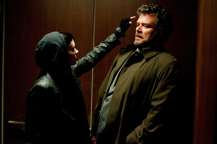 Rooney Mara and Yorick Van Wageningen in "The Girl With the Dragon Tattoo."