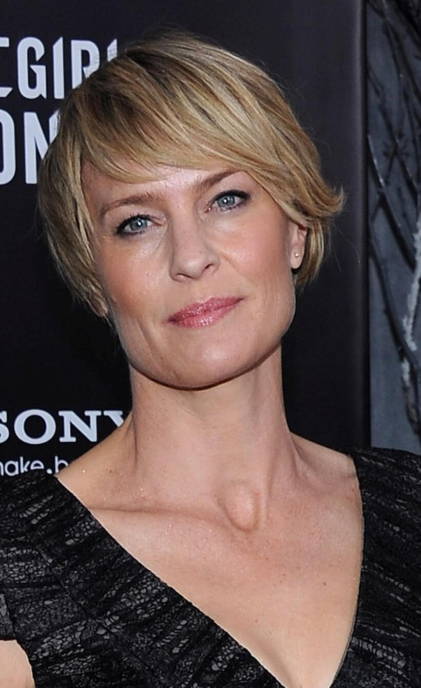 Robin Wright at the New York premiere of "The Girl With The Dragon Tattoo."
