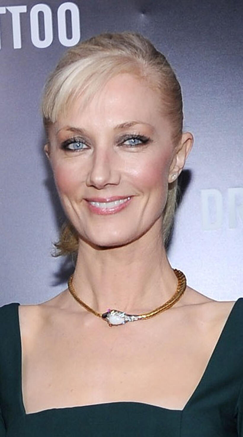 Joely Richardson at the New York premiere of "The Girl With The Dragon Tattoo."