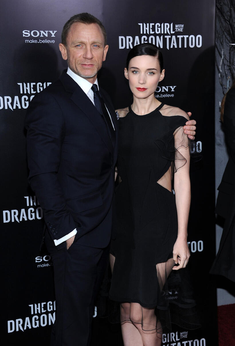 Daniel Craig and Rooney Mara at the New York premiere of "The Girl With The Dragon Tattoo."