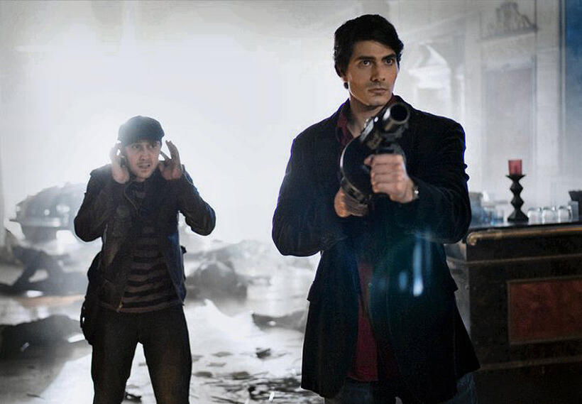 Sam Huntington as Marcus and Brandon Routh as Dylan Dog in "Dylan Dog: Dead of Night."