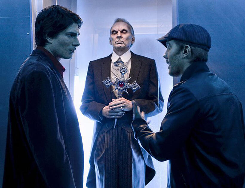 Brandon Routh as Dylan Dog, Spencer Livingston as Sclavi and Sam Huntington as Marcus in "Dylan Dog: Dead of Night."